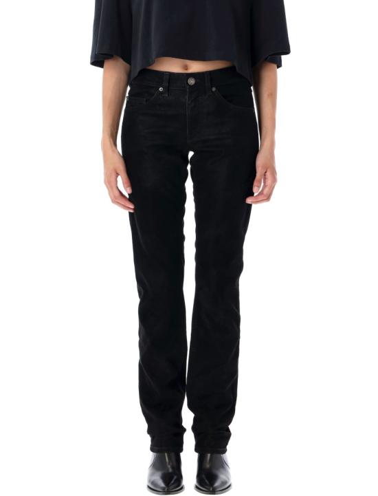 25FW 이자벨마랑에뚜왈 스트레이트 팬츠 PA0561FAC3B01E01BK Black
