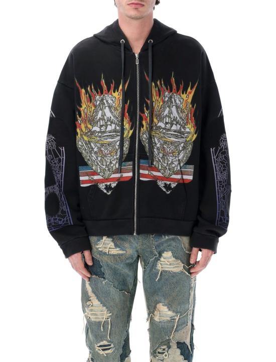26SS 후 디싸이즈 워 후드 티셔츠 111015002FW25C Black