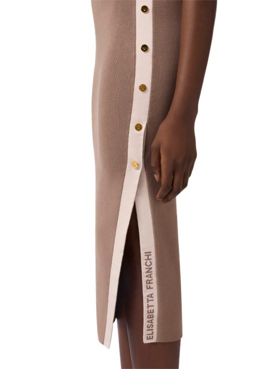 26SS 엘리자베타프랜치 롱 원피스 AM03S61E2727 Brown - ELISABETTA FRANCHI