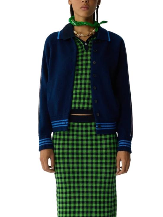 26SS 게스트 인 레지던스 미디 스커트 W41922AFMIDMTC Green - GUEST IN RESIDENCE
