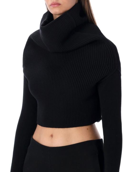 25FW 릭 오웬스 긴팔 티셔츠 RO02E4675KWVH09 Black - RICK OWENS