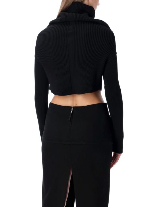 25FW 릭 오웬스 긴팔 티셔츠 RO02E4675KWVH09 Black - RICK OWENS