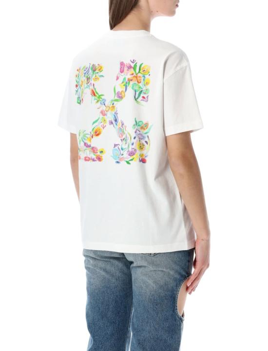 26SS 오프화이트 반팔 티셔츠 OWAA089S26JER0020149 White - OFF WHITE