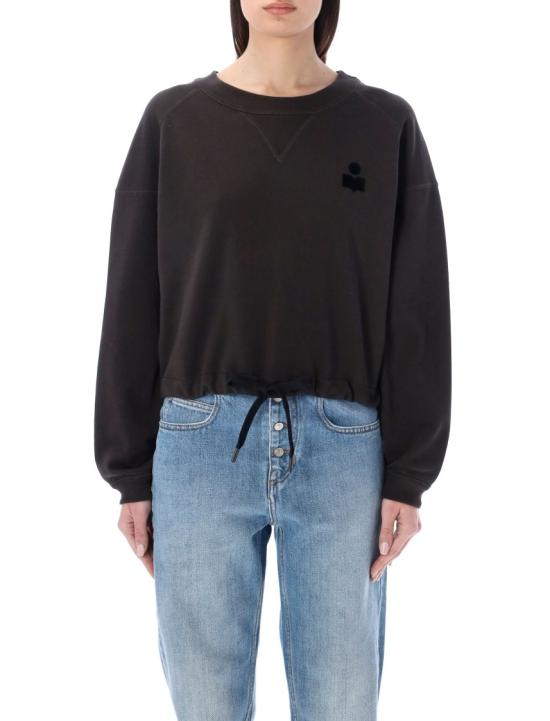25FW 이자벨마랑에뚜왈 마고 로고 스웨트셔츠 SW0005FAA1M07E02FK Black