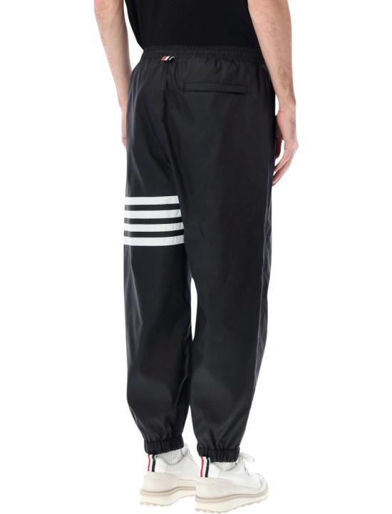 26SS 톰브라운 샤이니 립스탑 4바 트랙 팬츠 MTU349CF1095001 Black - THOM BROWNE