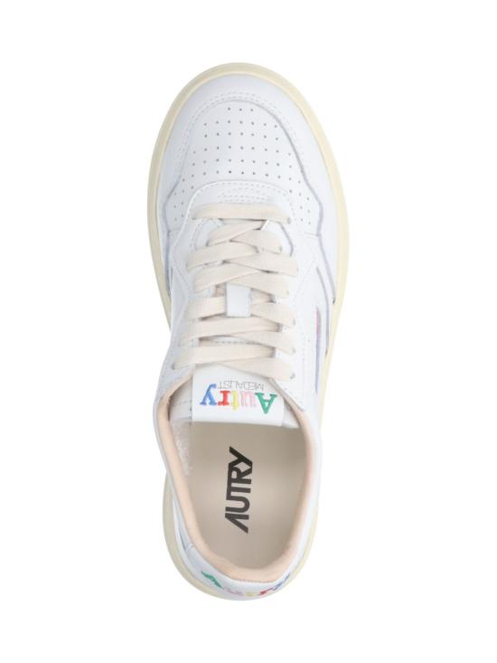 26FW 오트리 메달리스트 로우 레더 스니커즈 AULWBG01 White - AUTRY
