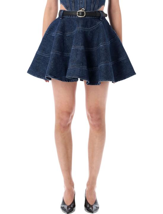 26SS 셀프 포트레이트 데님 스커트 RS26554SKBLBLUE Blue