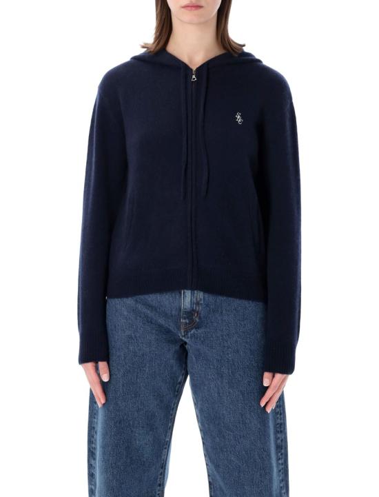 25FW 스포티앤리치 후드 티셔츠 CA00264302BL1063902 Black