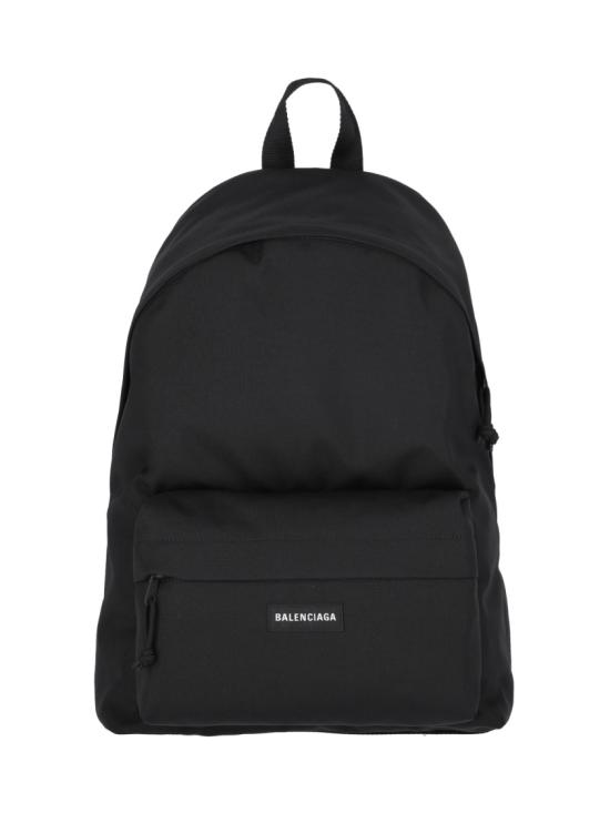 26FW 발렌시아가 로고 패치 익스플로러 백팩 503221 2VZ371000 Black