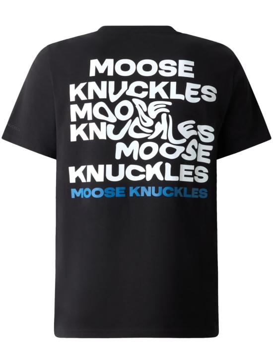 26SS 무스너클 비저너리 로고 티셔츠 M16MT731292 Black - MOOSE KNUCKLES