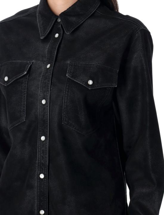 25FW 이자벨마랑에뚜왈 셔츠 CH0240FAC3B01E01BK Black - ISABEL MARANT ETOILE