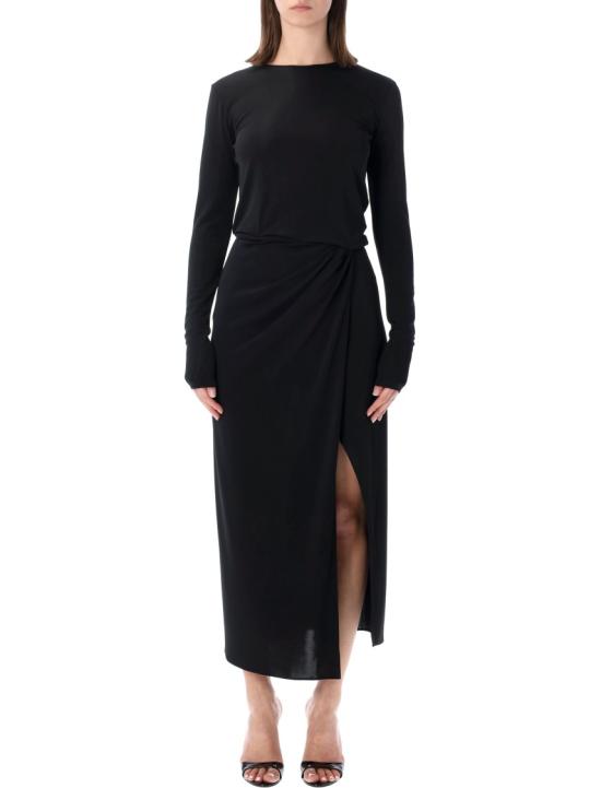 26SS 안다마네 롱 원피스 T190149ATJP073999 Black