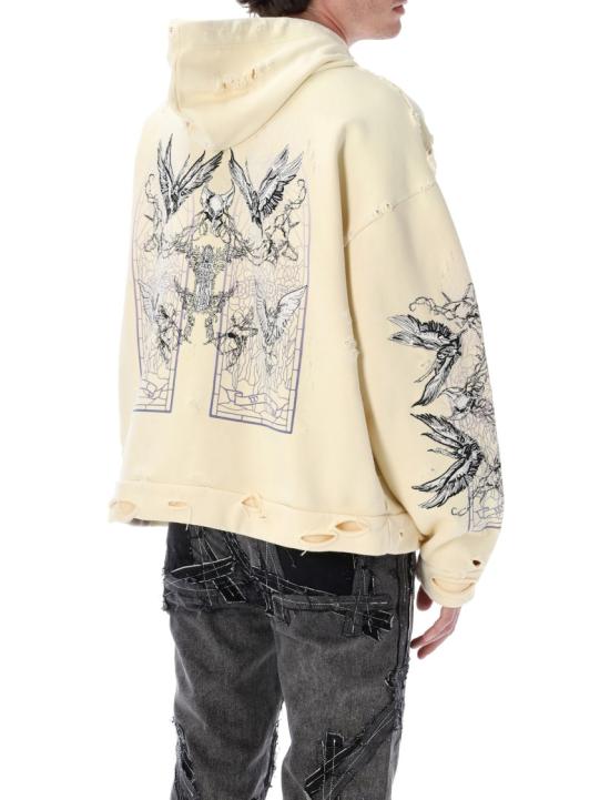 26SS 후 디싸이즈 워 후드 티셔츠 1110050001FW25C Neutrals - WHO DECIDES WAR