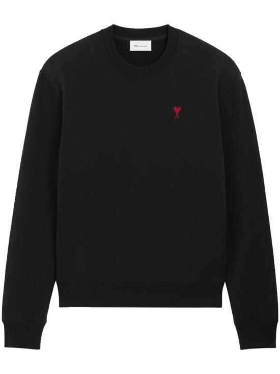 26SS 아미 스몰 하트 로고 스웨트셔츠 BFUSW035 730001 Black