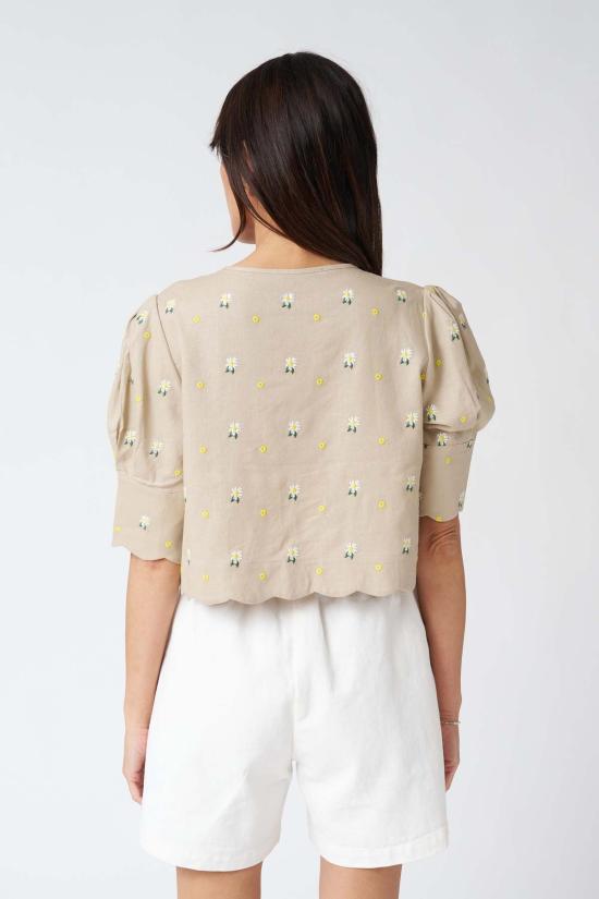  Sister New York 셔츠 시스터 뉴욕 마드리드 탑, 자수 데이지 - OTHER BRANDS