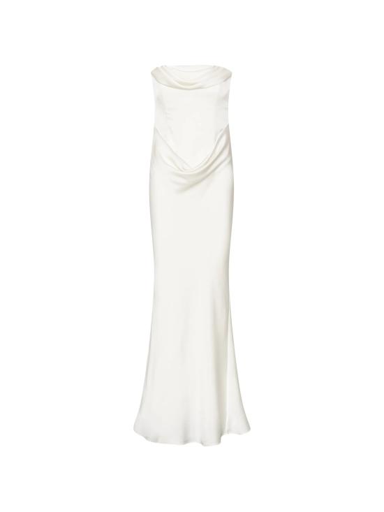 26FW 로테이트 롱 원피스 116336 857 Bianco
