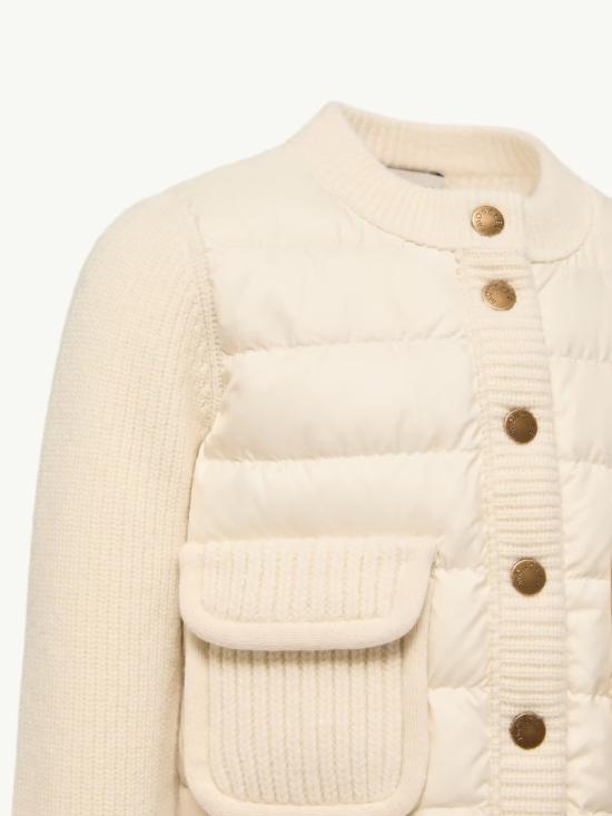 26FW [키즈] 몽클레어 패딩 L29549B00011M4281 034 Bianco - MONCLER