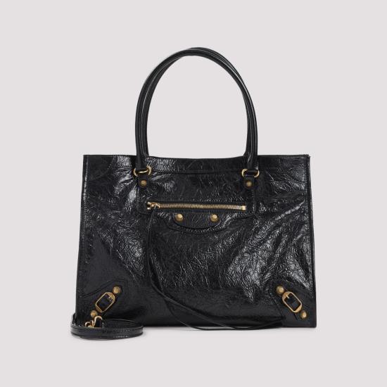 26SS 발렌시아가 토트백 852609 210F6 1000 BLACK DOM - BALENCIAGA