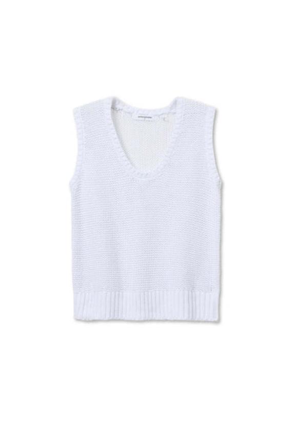  퍼펙트 화이트 티 민소매 티셔츠 퍼펙트화이트티 페기 코튼 스웨터 탱크탑 - PERFECT WHITE TEE