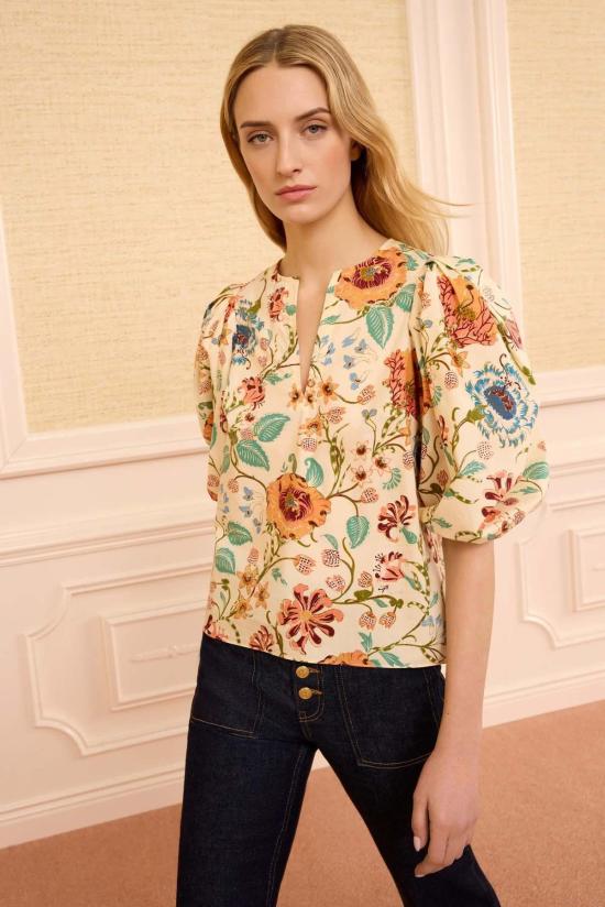  울라 존슨 블라우스 Ulla Johnson Florielle Ss 코튼 탑