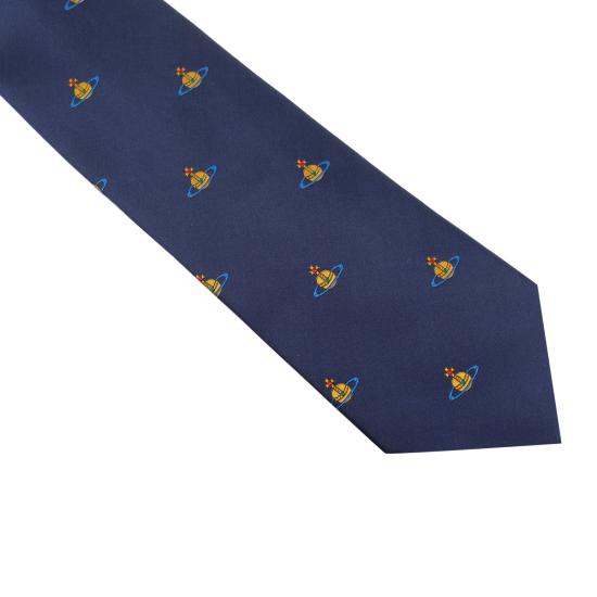 26SS 비비안웨스트우드 넥타이 81050001 W01FS K410 NAVY BLUE DOM - VIVIENNE WESTWOOD