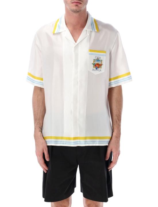 26SS 카사블랑카 반팔 셔츠 MSS26SH0030404 White