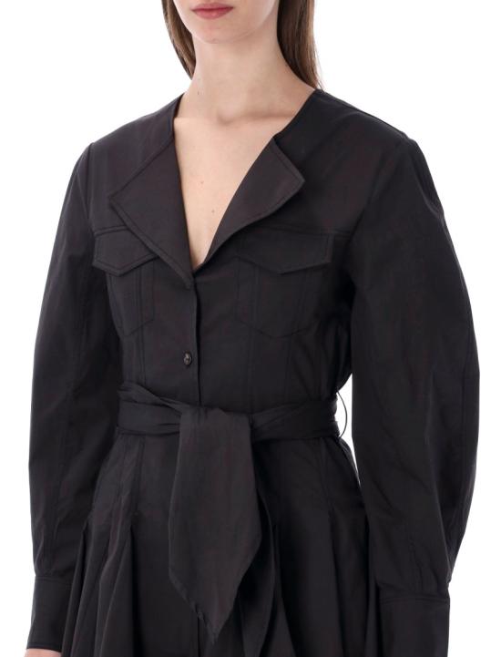 26SS 가니 숏 원피스 A1030479099 Black - GANNI