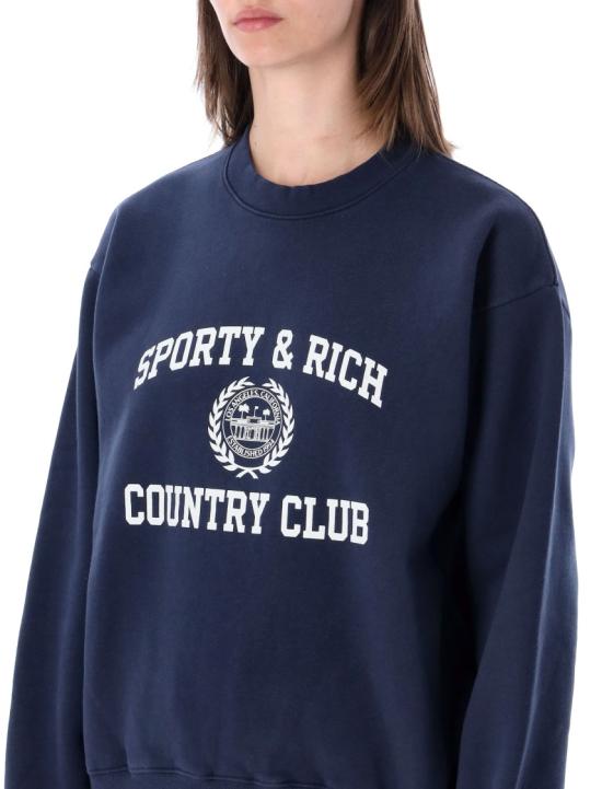 26SS 스포티앤리치 긴팔 티셔츠 ST09876218BL1063902 Blue - SPORTY & RICH