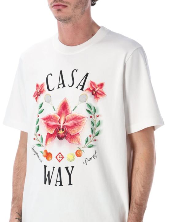 26SS 카사블랑카 반팔 티셔츠 MSP26JTS0011515 White - CASABLANCA