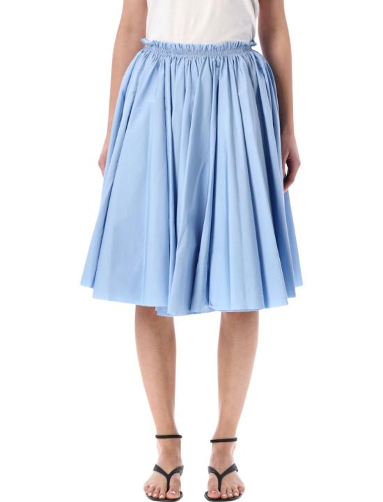26SS 아미 코튼 미디 코롤라 스커트 FSK444CO0063484 Blue