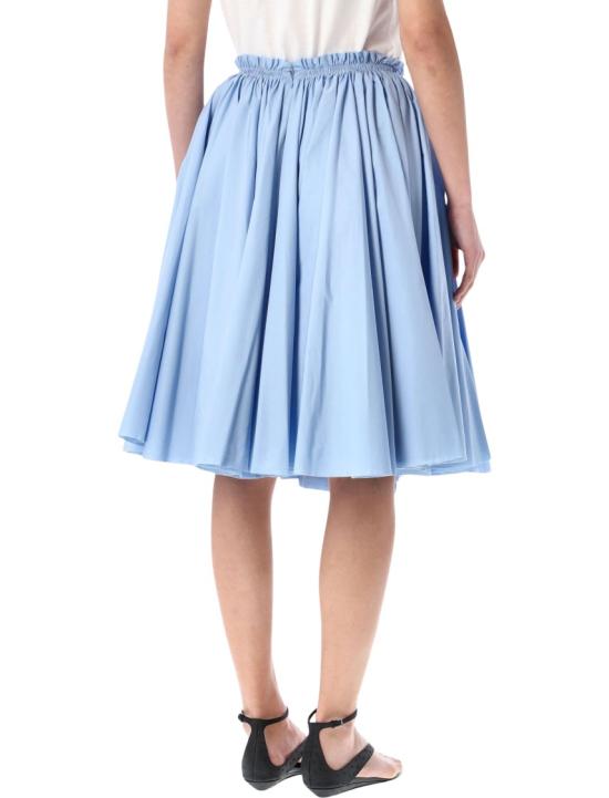 26SS 아미 코튼 미디 코롤라 스커트 FSK444CO0063484 Blue - AMI