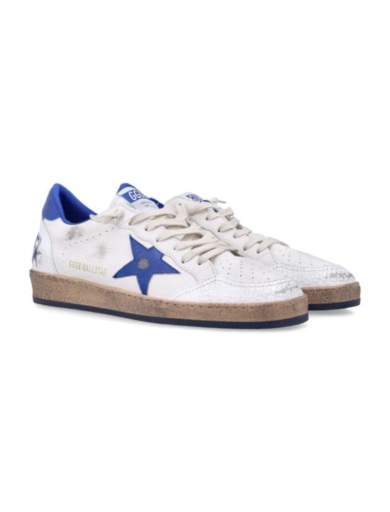  골든구스 볼스타 블루 스타 스니커즈 GMF00117F00219810327 White - GOLDEN GOOSE