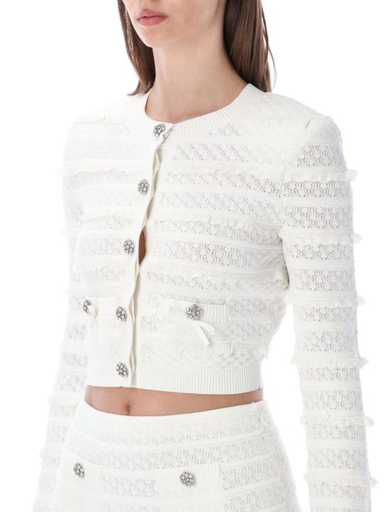 26SS 셀프 포트레이트 스웨터 SS26063CWWHITE White - SELF PORTRAIT