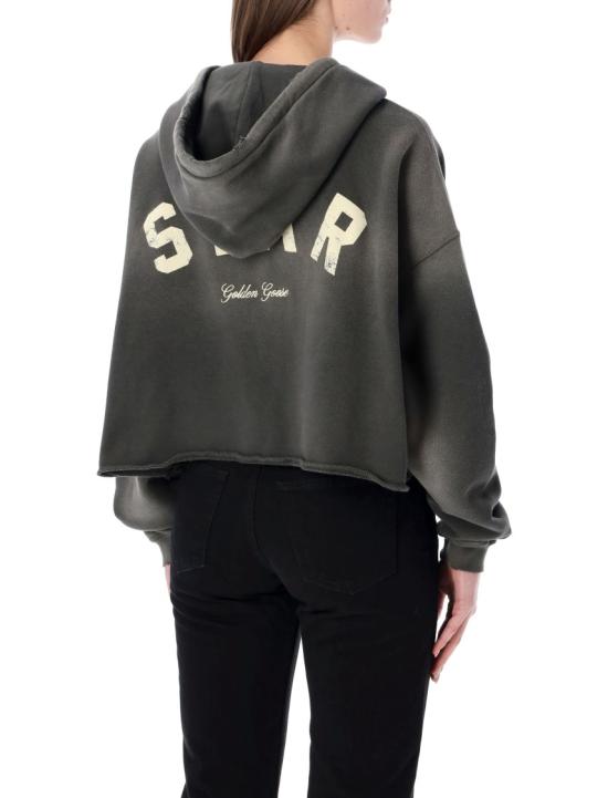 26SS 골든구스 후드 티셔츠 GWP02699P00251360666 Black - GOLDEN GOOSE