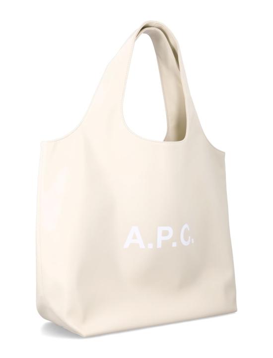 26SS 아페쎄 나논 로고 토트백 M61565PUAATAAD Neutrals - A.P.C.