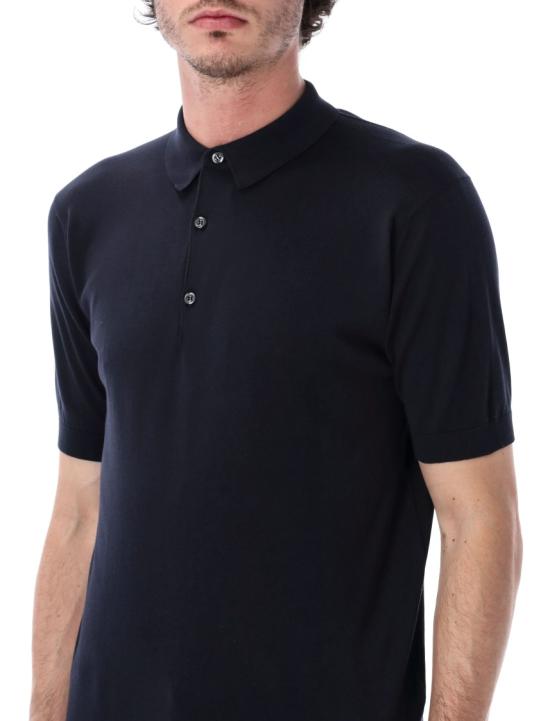 26SS 존스메들리 에이드리안 폴로 셔츠 ADRIANNAVY Black - JOHN SMEDLEY