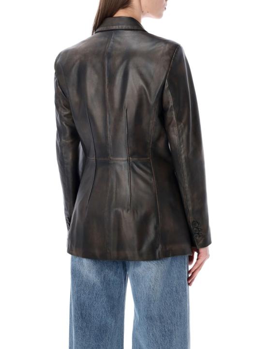 26SS 스워드 가죽 자켓 8643RBORV02 Black - S.W.O.R.D