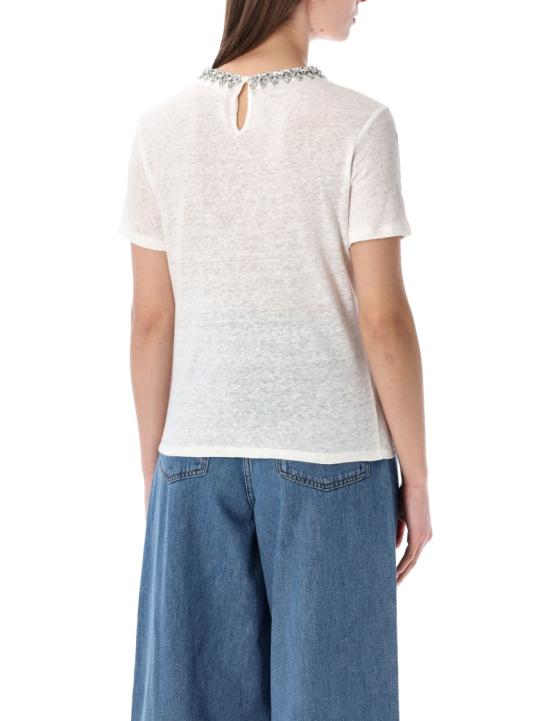 26SS 짐머만 반팔 티셔츠 7913TS26RIVO White - ZIMMERMANN