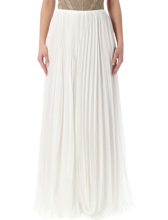26SS 폴로 랄프로렌 롱 스커트 290P13056001 White
