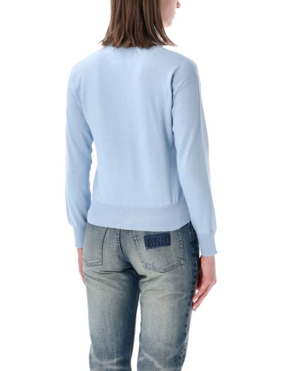 26SS MM6 메종마르지엘라 가디건 S62HP0041M13270512 Blue - MM6 MAISON MARGIELA
