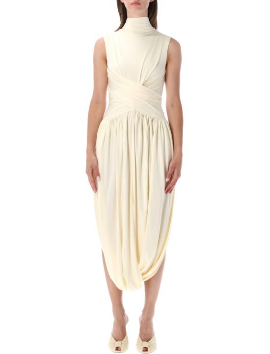 26SS 셀프 포트레이트 롱 원피스 SS26168MAYYELLOW White