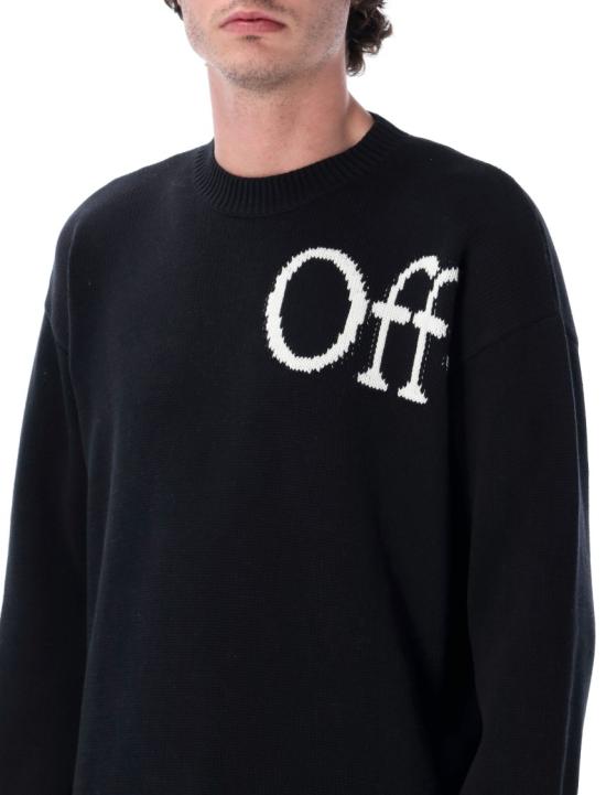 26SS 오프화이트 스웨터 OMHE20QS26KNI0010001 Black - OFF WHITE