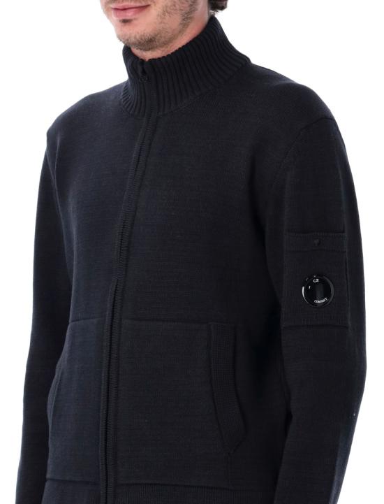 26SS 씨피 컴퍼니 컴팩트 코튼 지퍼 가디건 20CMKN092A110058A888 Black - C.P. COMPANY