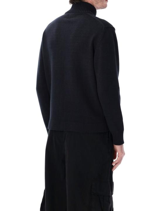 26SS 씨피 컴퍼니 컴팩트 코튼 지퍼 가디건 20CMKN092A110058A888 Black - C.P. COMPANY
