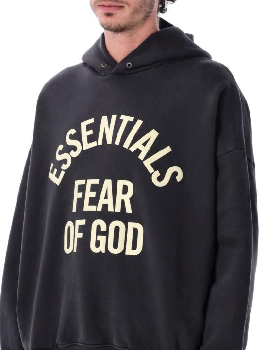 26SS 피어오브갓 후드 티셔츠 192SP266701FFB Black - FEAR OF GOD