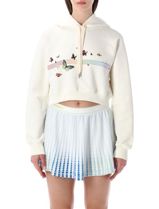26SS 카사블랑카 후드 티셔츠 WSP26JTP36301 White