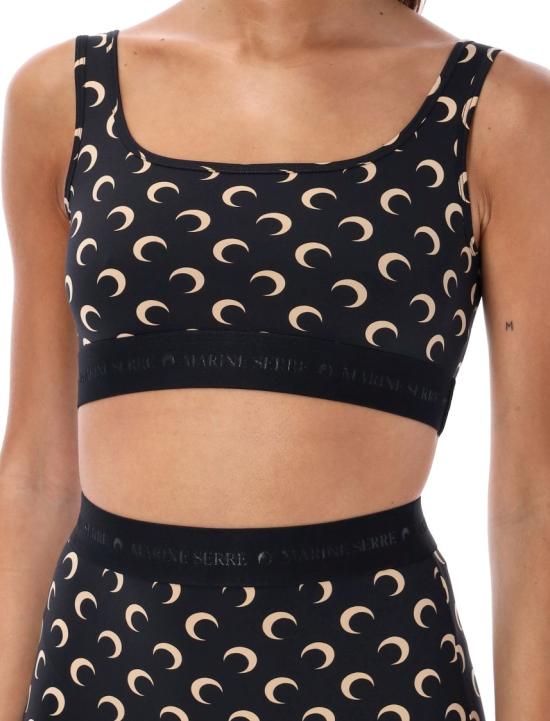 26SS 마린세르 올오버 문 프린트 브라탑 WUW055BCJER0001IT99 Black - MARINE SERRE