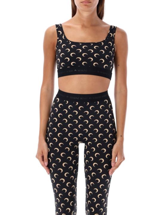 26SS 마린세르 올오버 문 프린트 브라탑 WUW055BCJER0001IT99 Black