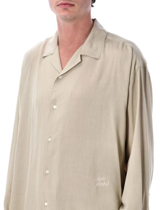 26SS 아미 박시 자수 아미 파리 셔츠 HSH829VI0036229 Neutrals - AMI