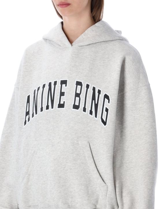  애니빙 후드 티셔츠 A0812493GRM1GREY MELAN Grey - ANINE BING